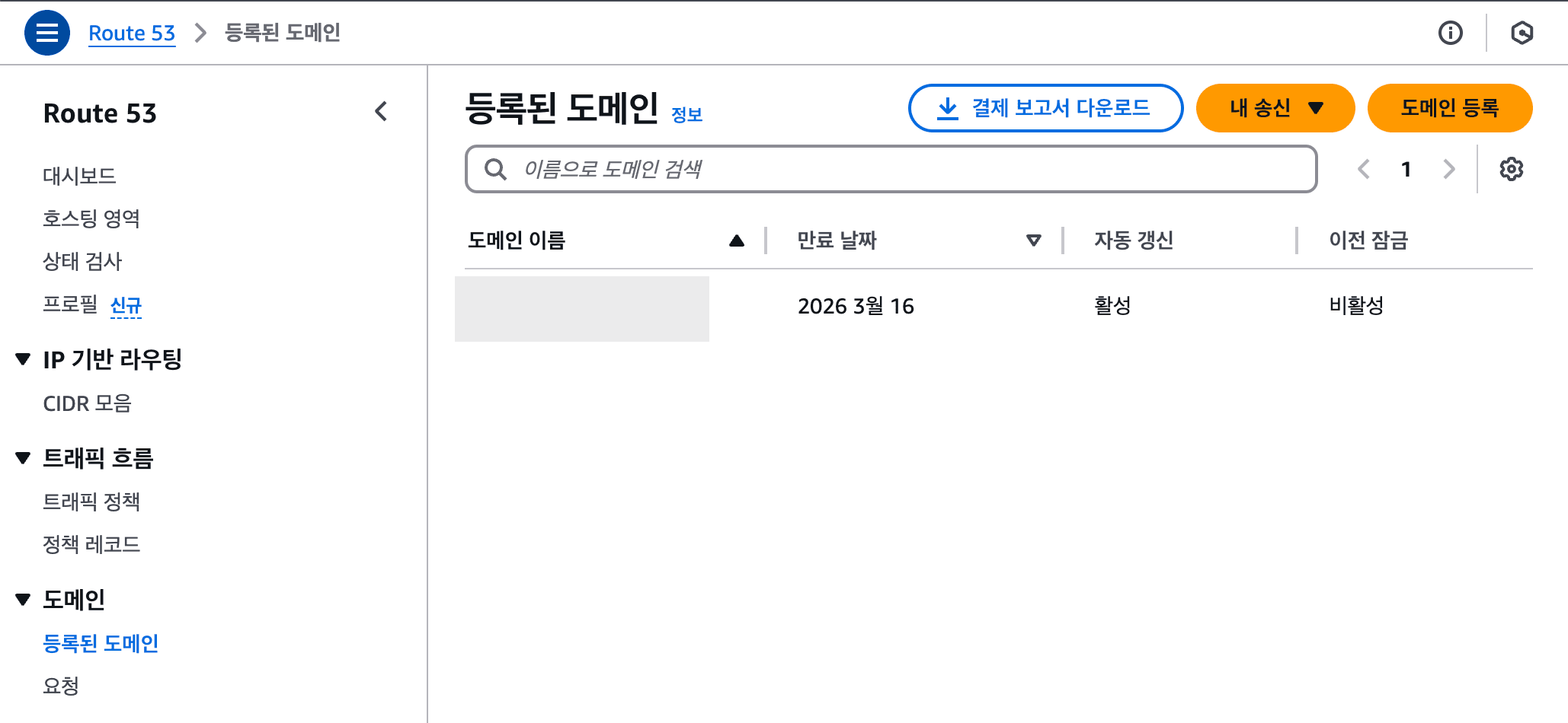 Route 53에서 도메인 구매하기